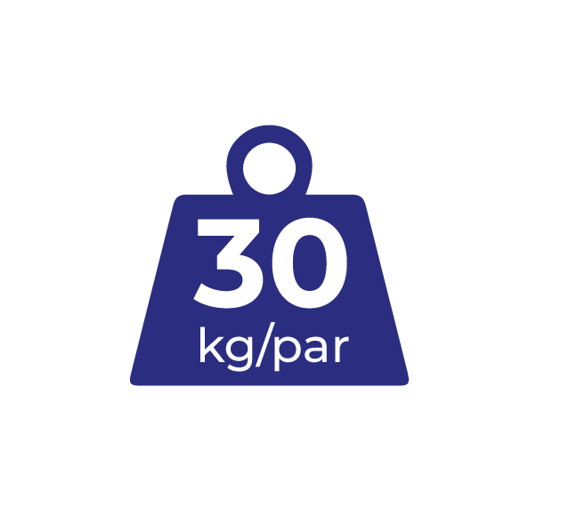 30 kg/par